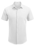 Men's Casual Linen Button-Down Shirt
