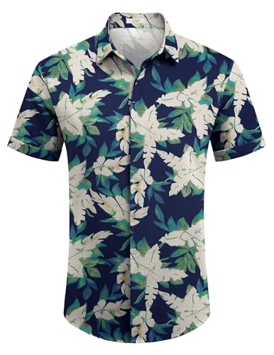 Men's Casual Linen Button-Down Shirt