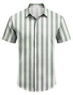 Men's Casual Linen Button-Down Shirt