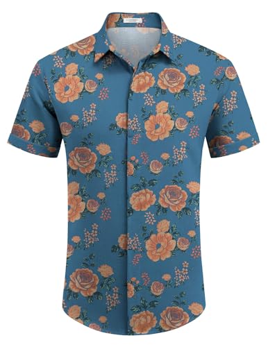 Men's Casual Linen Button-Down Shirt
