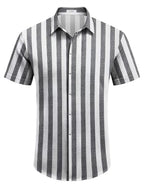Men's Casual Linen Button-Down Shirt