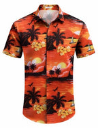 Men's Casual Linen Button-Down Shirt