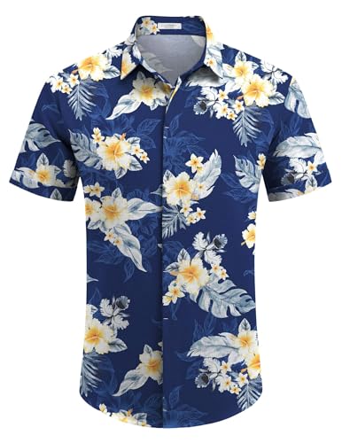 Men's Casual Linen Button-Down Shirt