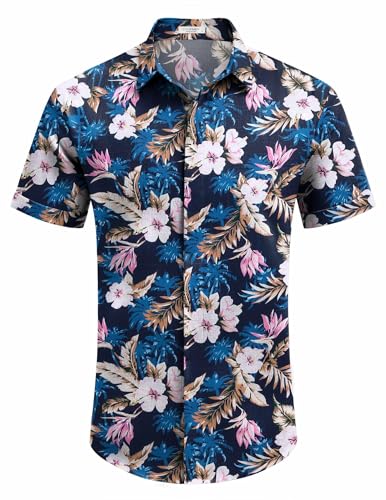 Men's Casual Linen Button-Down Shirt