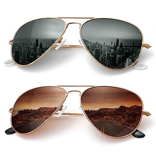 Kaliyadi Polarized Classic Aviator Sunglasses