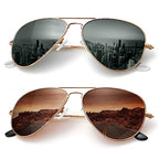 Kaliyadi Polarized Classic Aviator Sunglasses