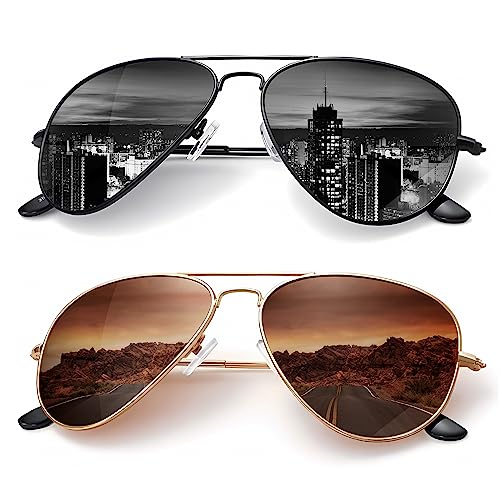Kaliyadi Polarized Classic Aviator Sunglasses