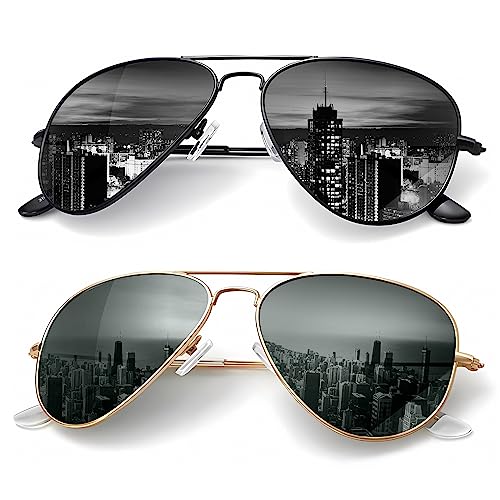 Kaliyadi Polarized Classic Aviator Sunglasses