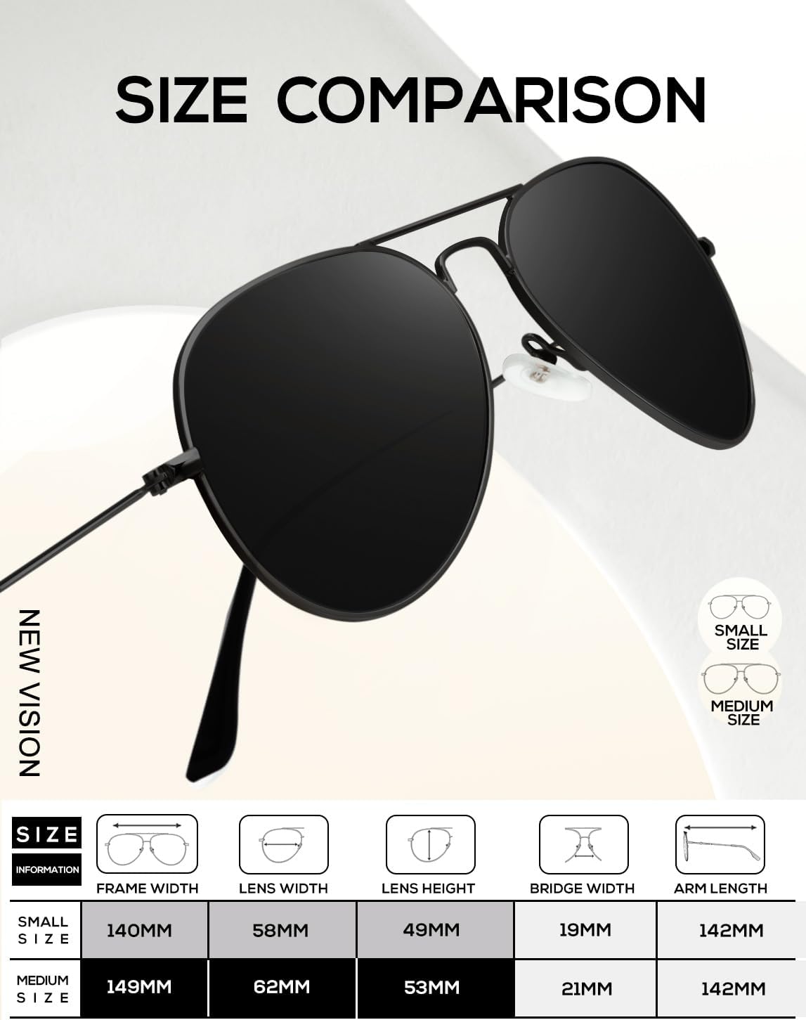 Kaliyadi Polarized Classic Aviator Sunglasses