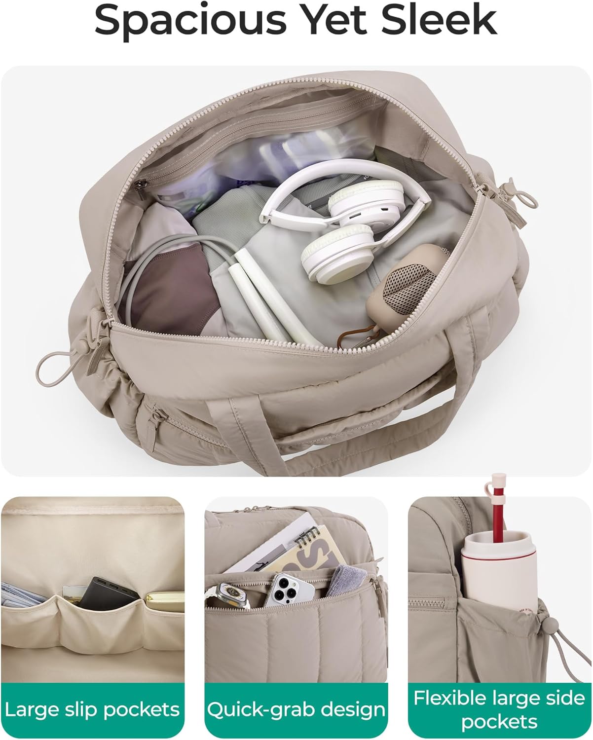 BAGSMART Lightweight Travel Gym Duffel