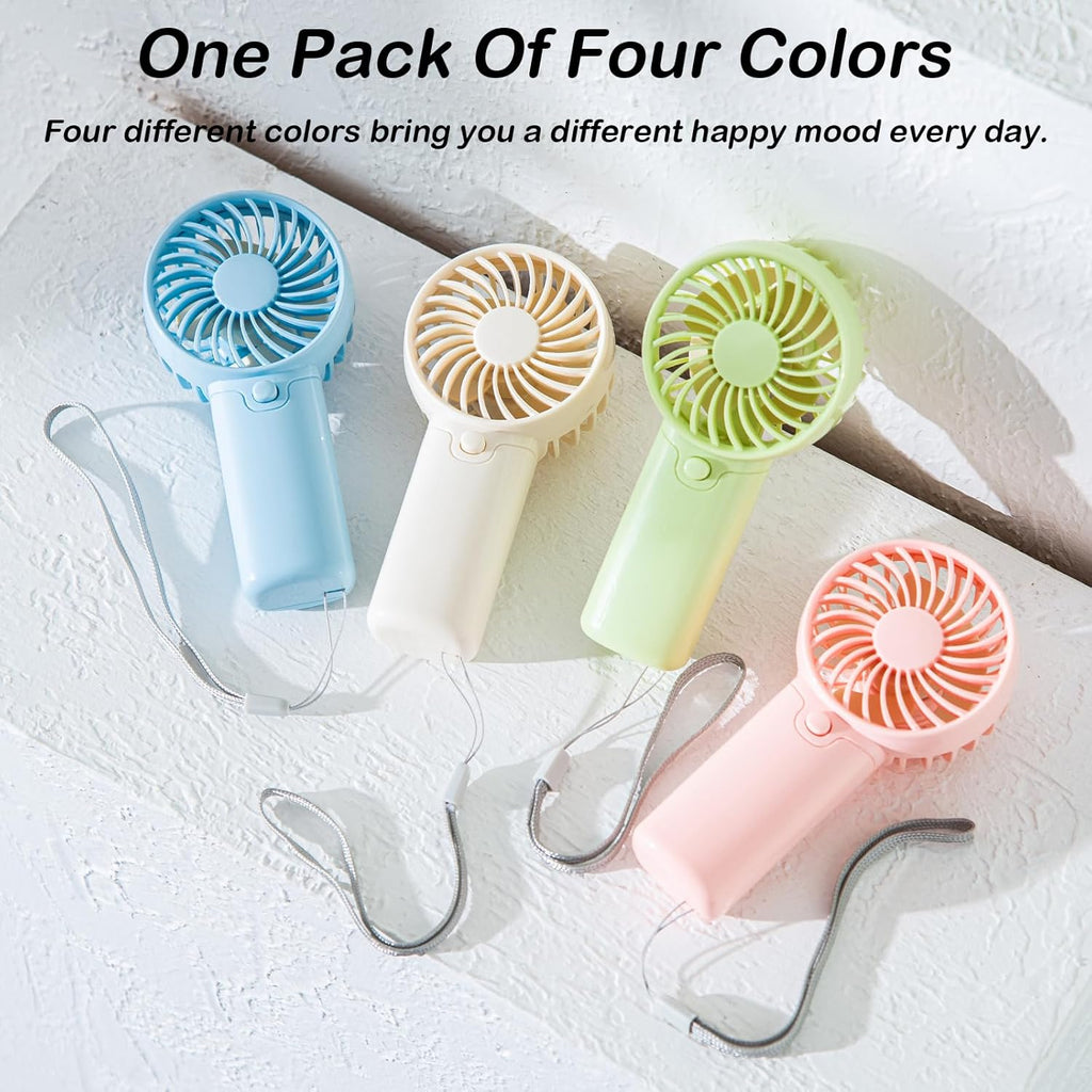 4-Pack Portable Handheld Battery Fans