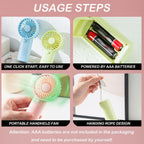 4-Pack Portable Handheld Battery Fans