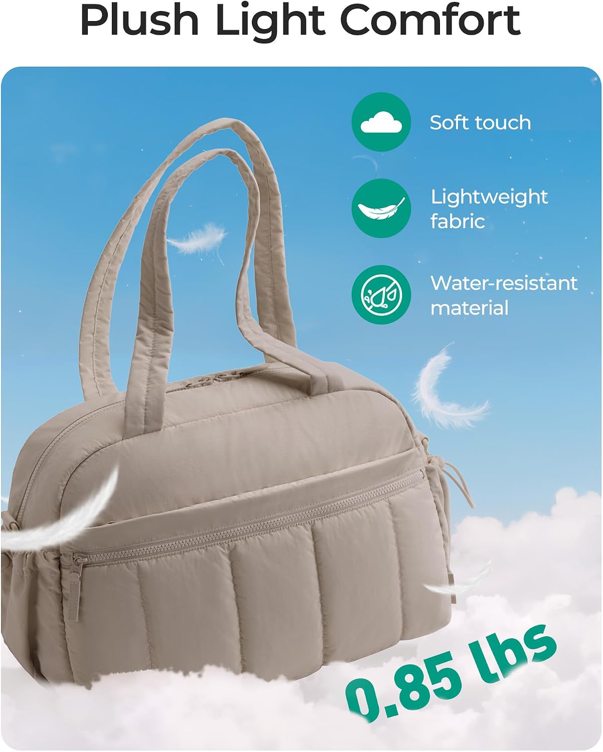 BAGSMART Lightweight Travel Gym Duffel