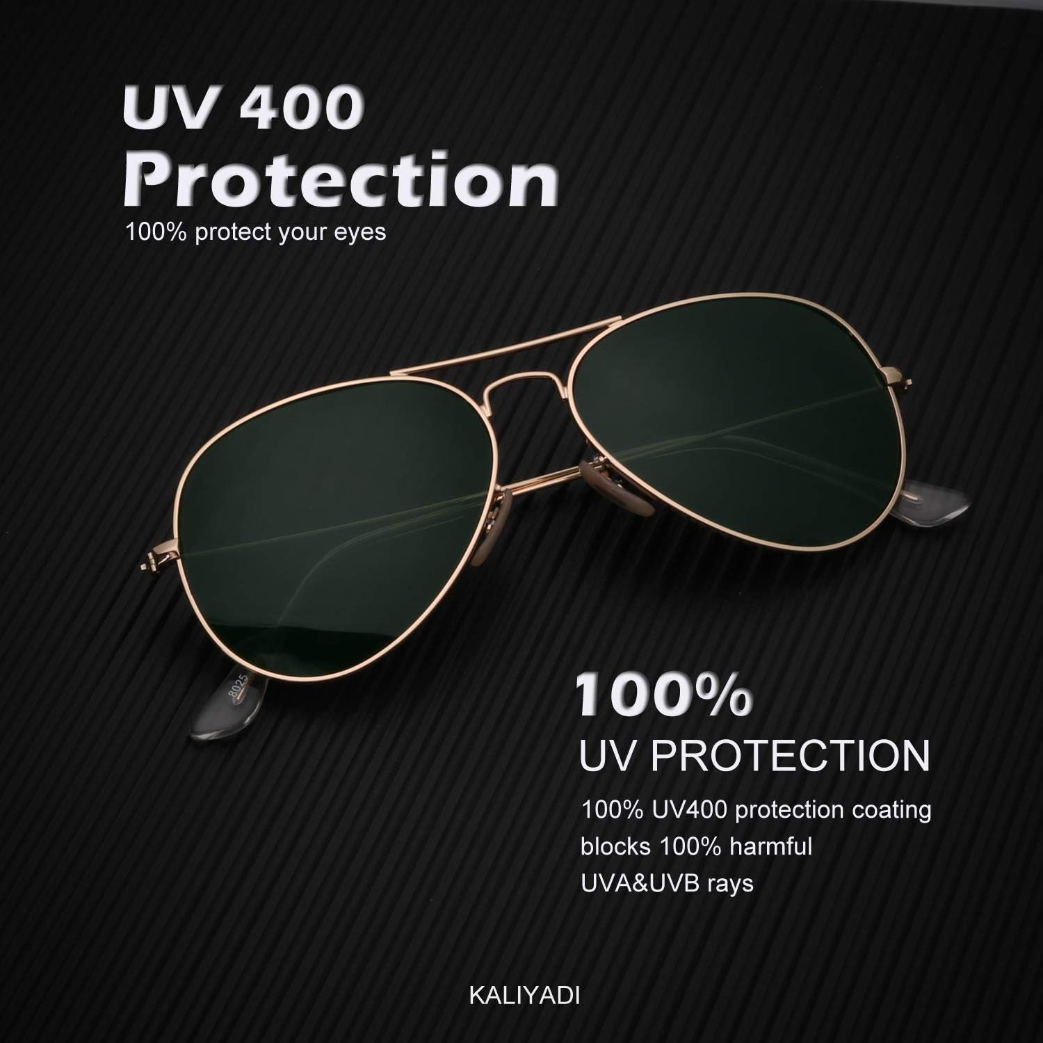 Kaliyadi Polarized Classic Aviator Sunglasses